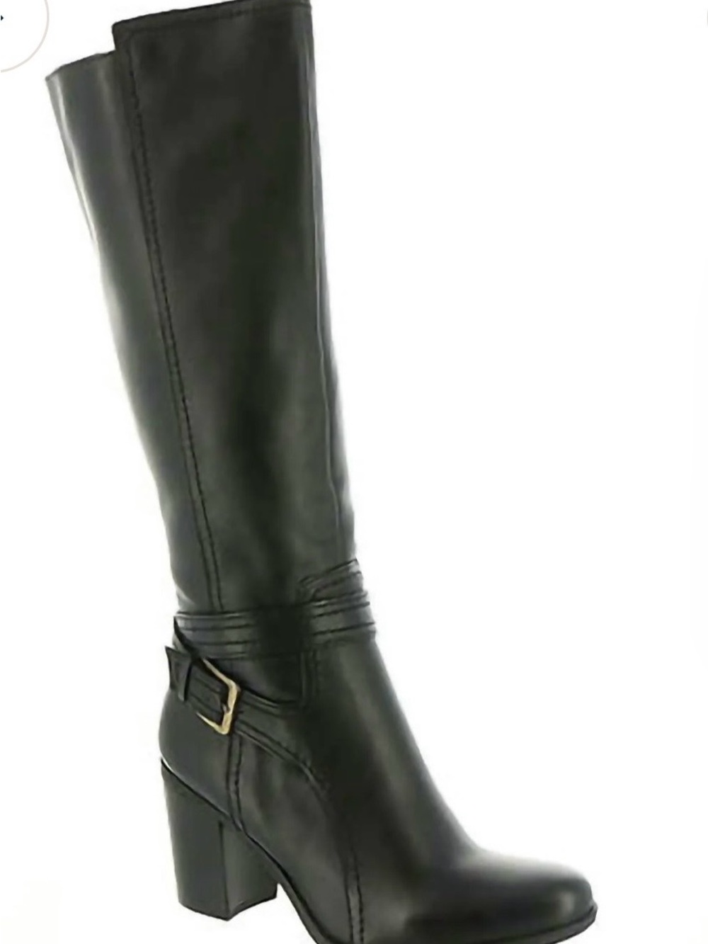 Naturalizer Kelsey Black Leather Knee High Boots 10W BNWT $140